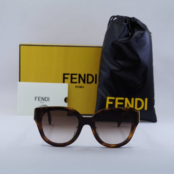 Final Price! Fendi FE40111F 53F Havana/Brown Sunglasses main image 9